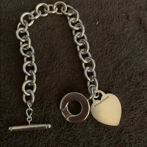 Authentic Tiffany & Co .925 Sterling Silver Toggle Bracelet- 7.5”